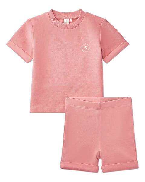 2 Piece Baby and Toddler Stretch Cotton Tee and Shorts Set