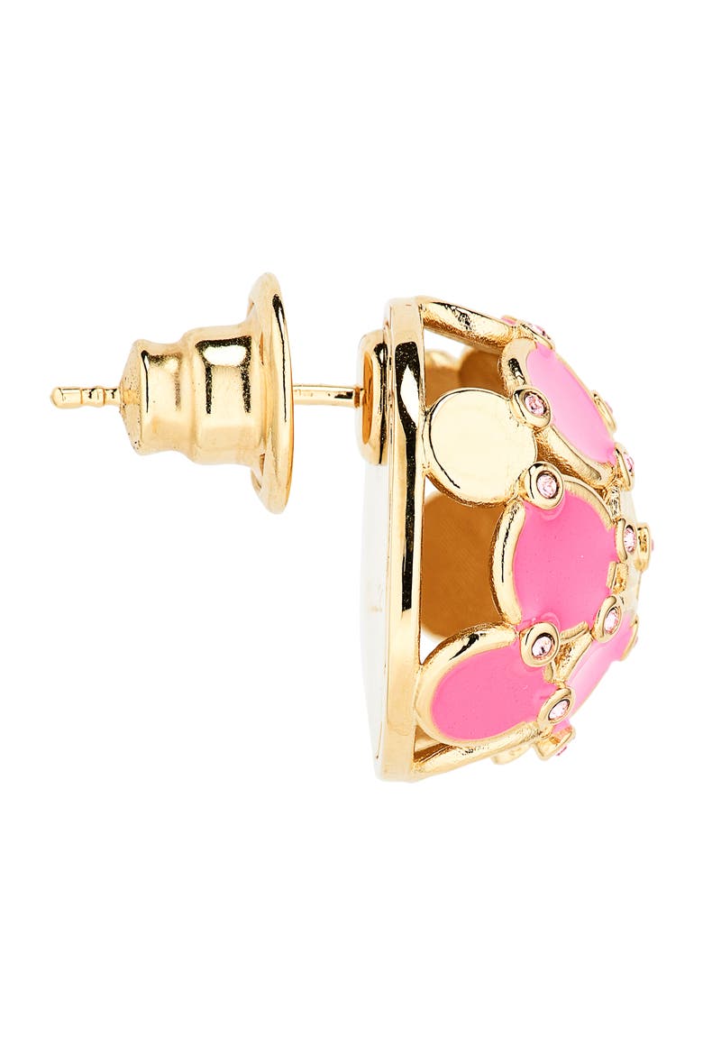 Geometric Sphere Stud Earrings, Alternate, color, PINK