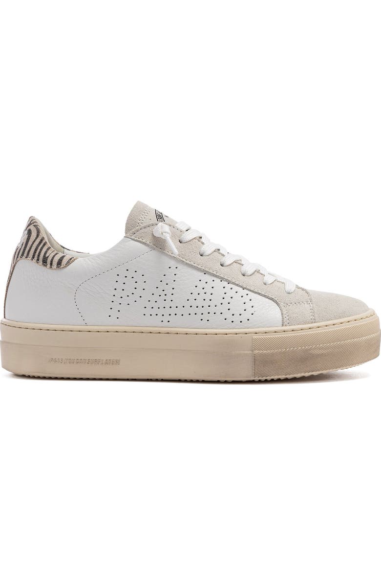 P448 Thea Platform Sneaker, Main, color, Zebra White