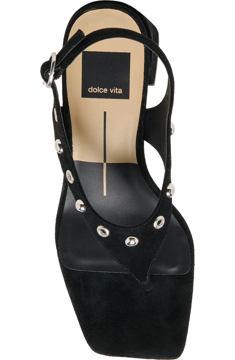 Dolce Vita Yves Stud Slingback Sandal, Alternate, color, Onyx Suede
