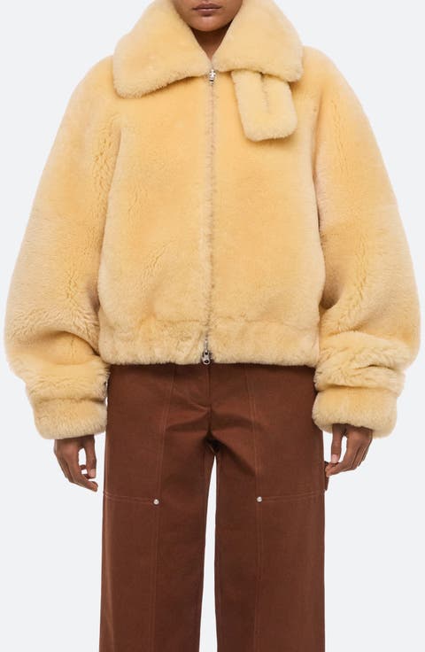 Genuine Shearling Bomber Jacket