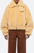 Helmut Lang Genuine Shearling Bomber Jacket