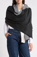 Vince Camuto Colorblock Pleated Scarf