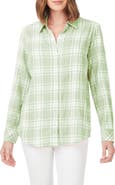 Foxcroft Rhea Plaid Tunic Blouse