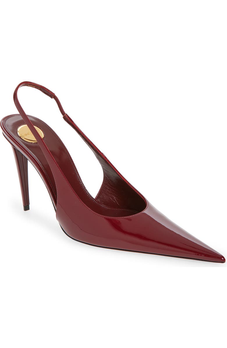 Saint Laurent Guermantes Slingback Pump, Main, color, Lust Red