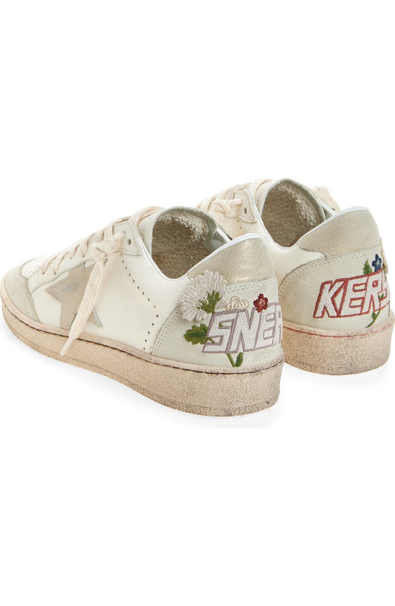Golden Goose Ball Star Sneaker, Alternate, color, Buttercream/ White/ Platinum