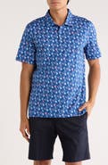 Bugatchi Victor Short Sleeve 8-Way Stretch OoohCotton® Knit Polo