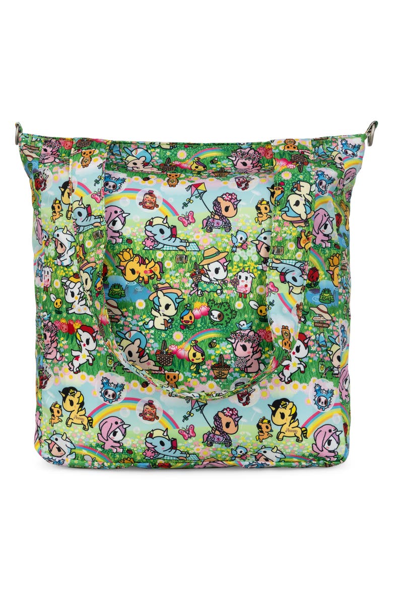Be Light Diaper Tote, Alternate, color, MEADOW BLOOMS