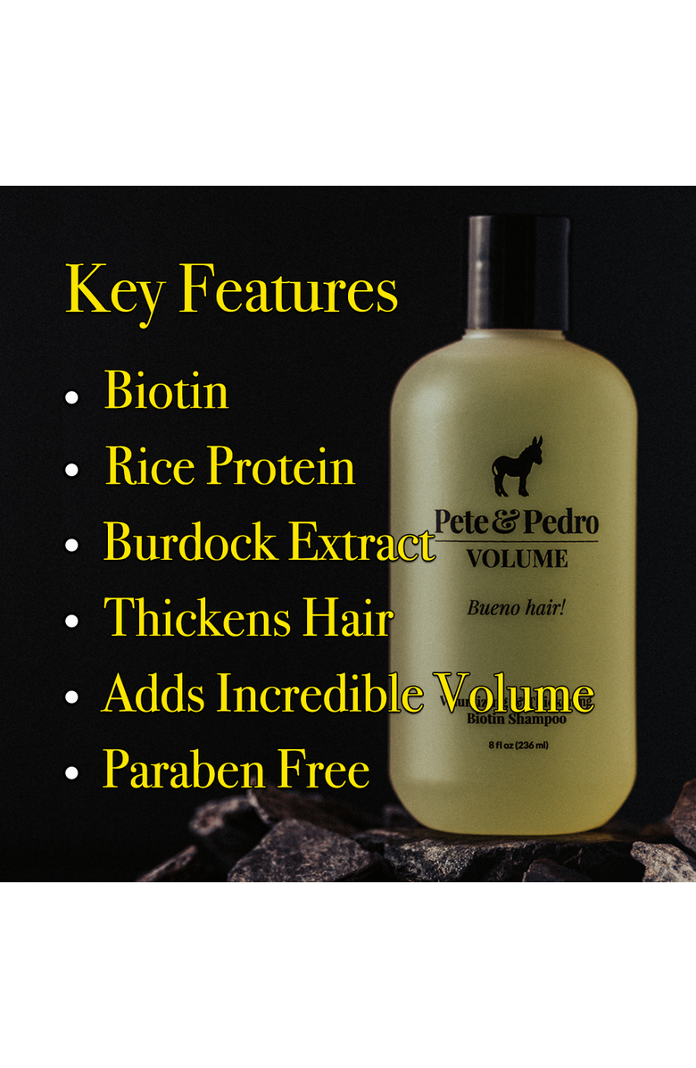 Pete & Pedro VOLUME Volumizing & Thickening Biotin Shampoo, Alternate, color, NO COLOR