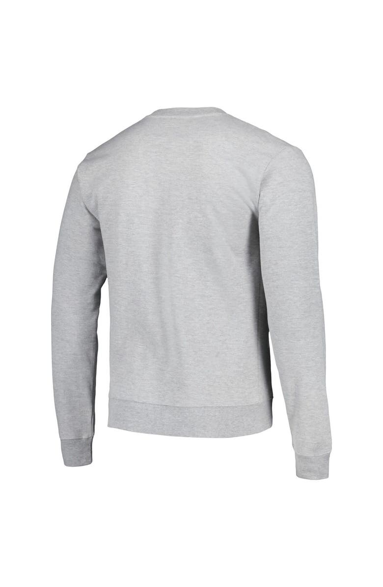 LEAGUE COLLEGIATE WEAR Men's League Collegiate Wear Heather Gray Kansas Jayhawks Tall Arch Essential Pullover Sweatshirt, Alternate, color, Heather Gray