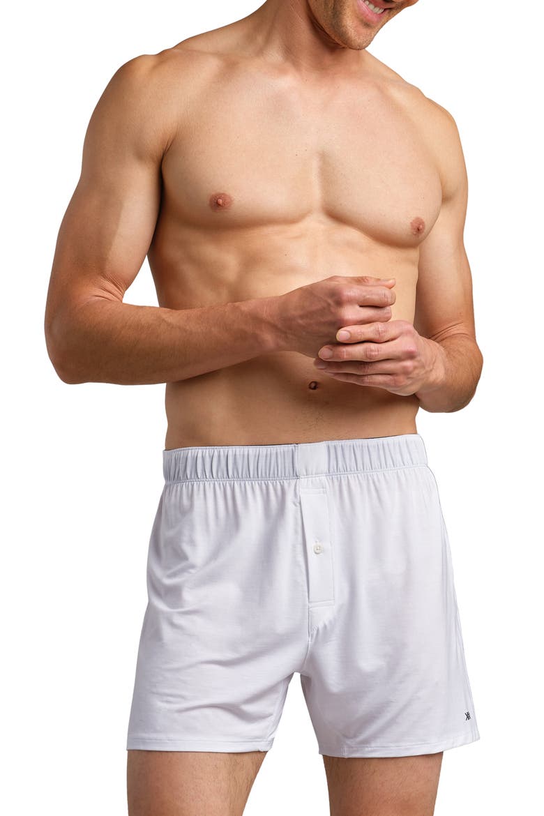 C.O.R. 5-Inch Knit Boxers, Main, color, BRIGHT WHITE