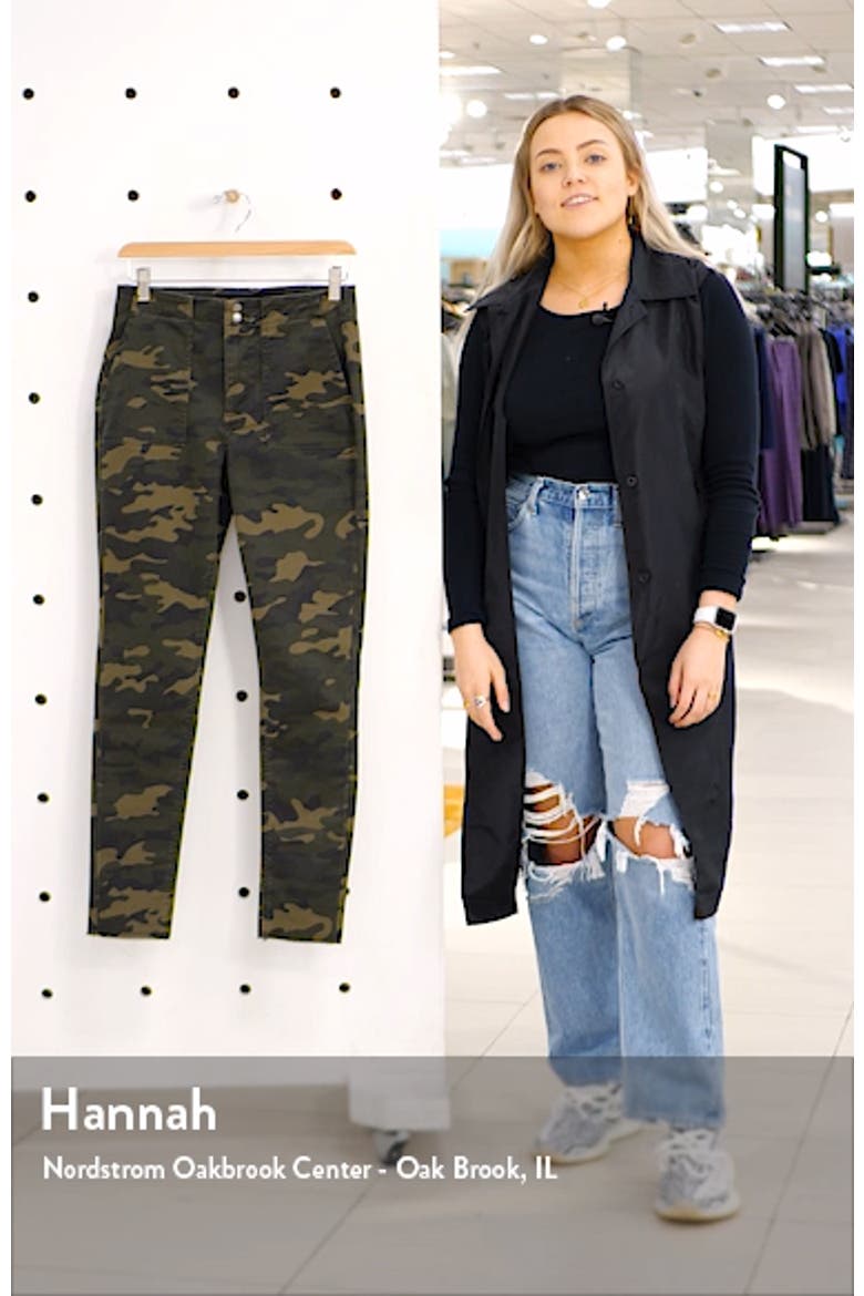 Camo Print Skinny Utility Pants video