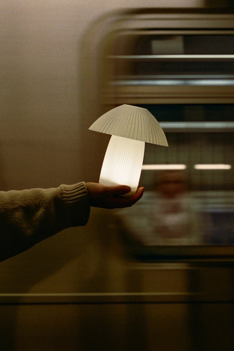 Cordless Kinoko Lamp, Alternate, color, Natural