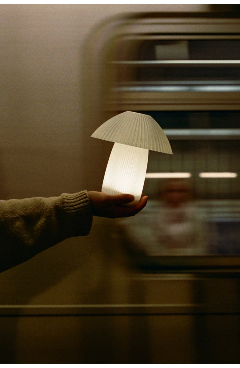 WOOJ DESIGN Cordless Kinoko Lamp, Alternate, color, Natural