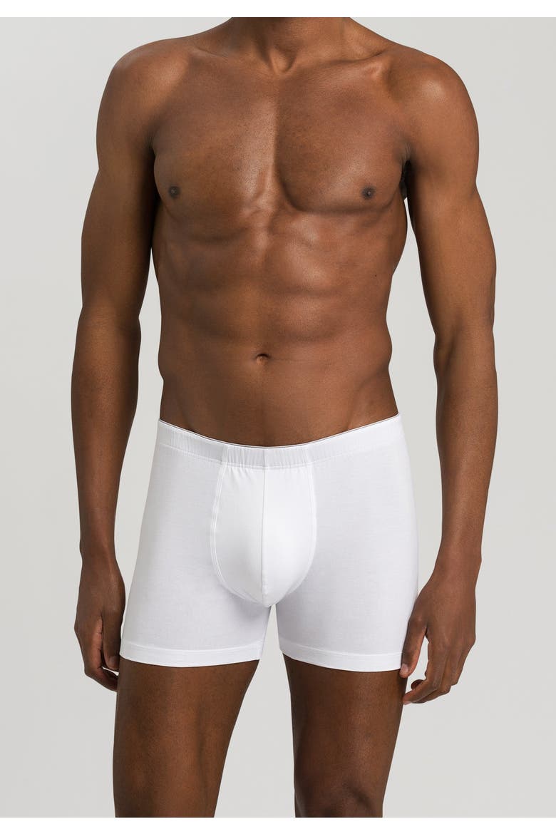 Cotton Superior Long Leg Boxer Brief, Alternate, color, White