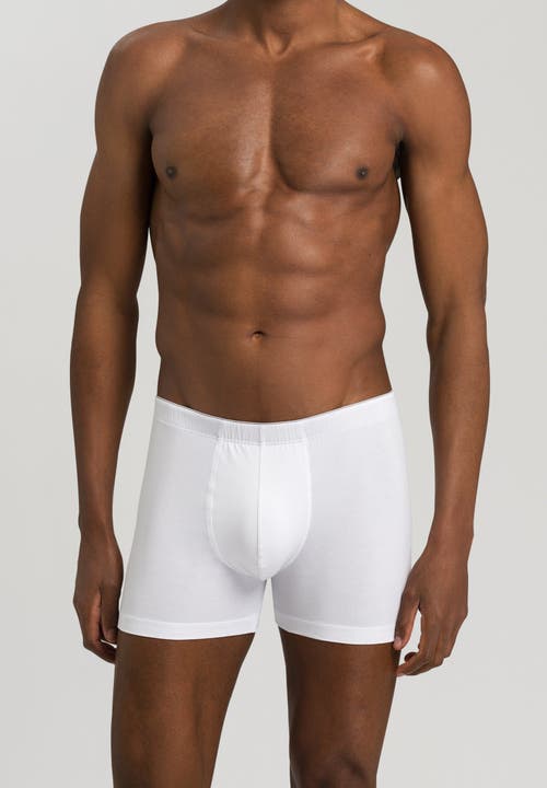 Hanro Natural Function Tencel And Cotton Boxer Brief In White