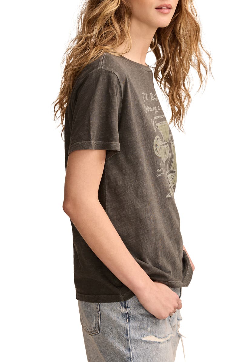 Lucky Brand I'd Rather Cotton Graphic T-Shirt, Alternate, color, 