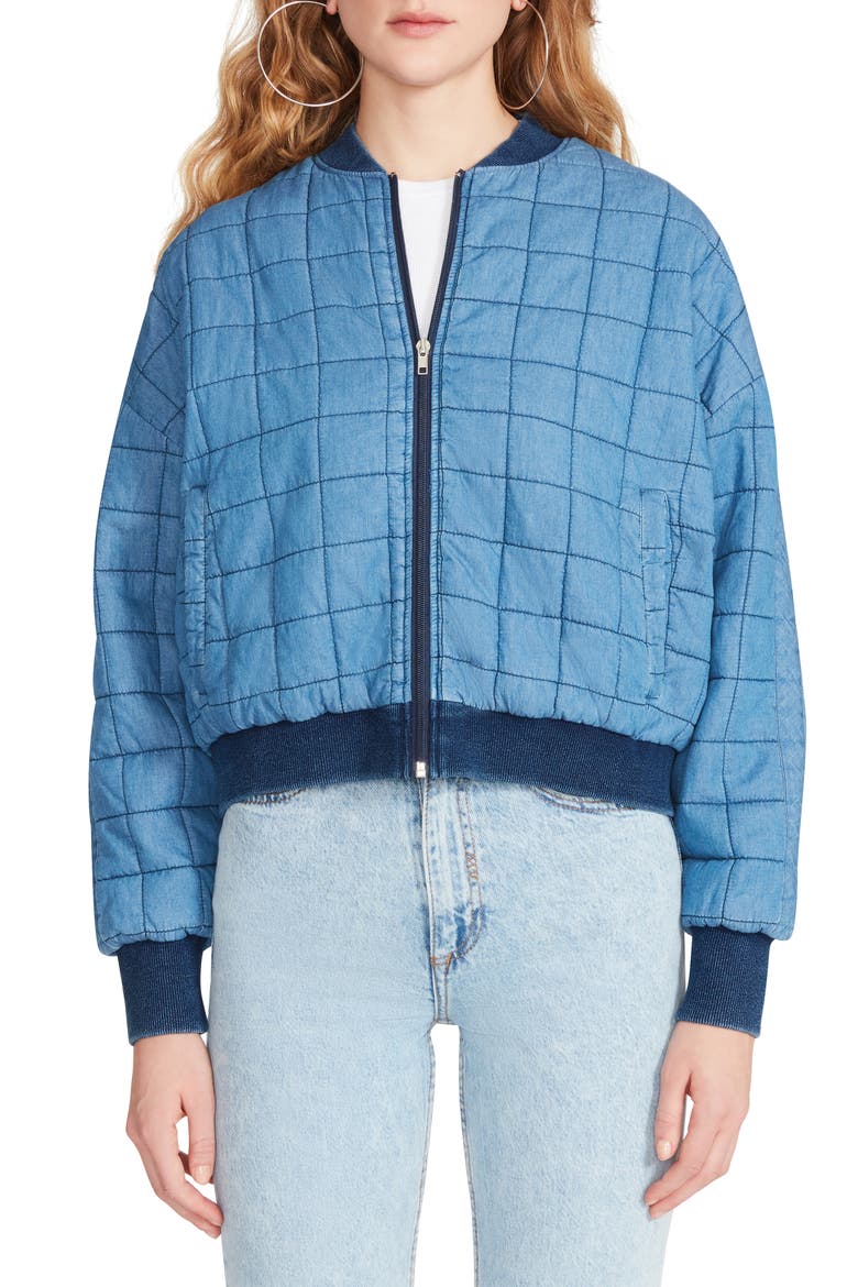 Denim Daddy Quilted Bomber Jacket, Alternate, color, DENIM PATCHWORK