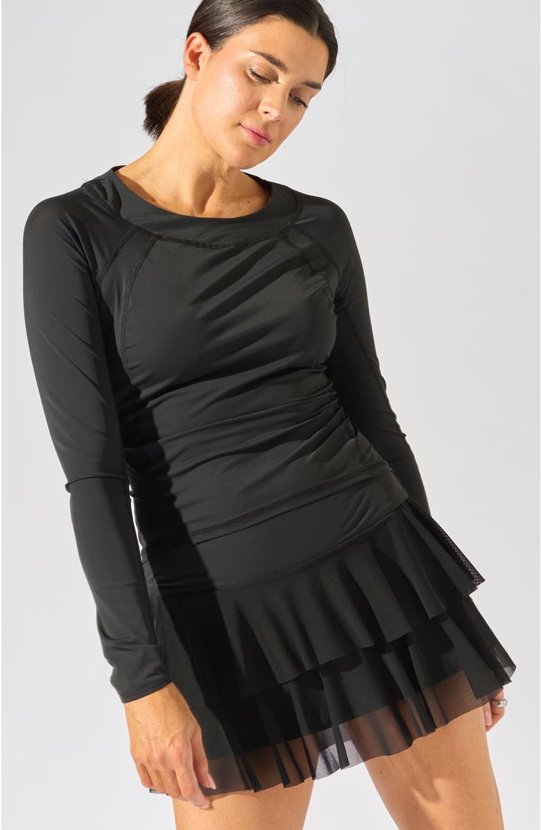 Bobbe Active Her Majesty Long Sleeve Top, Alternate, color, Black