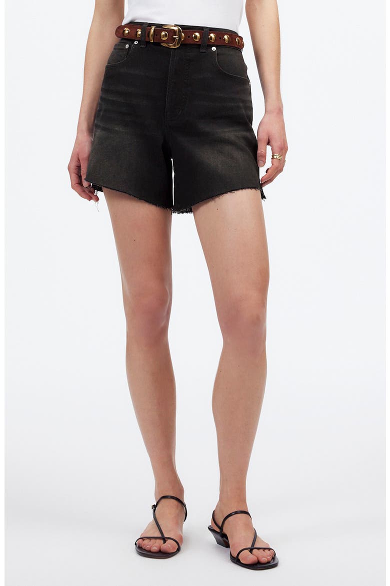 The Perfect Vintage High Waist Mid Length Denim Shorts, Main, color, CATALANI WASH