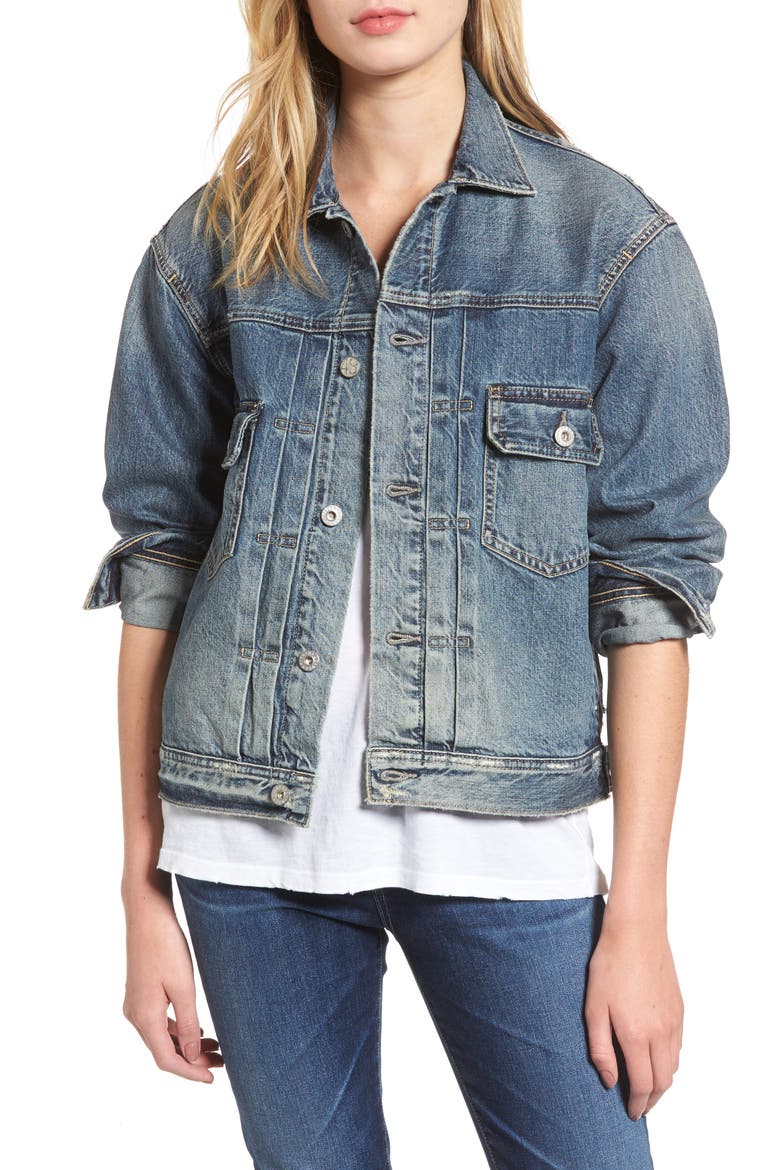 Cassie Denim Jacket, Main, color, 14 YEARS NOSTALGIA