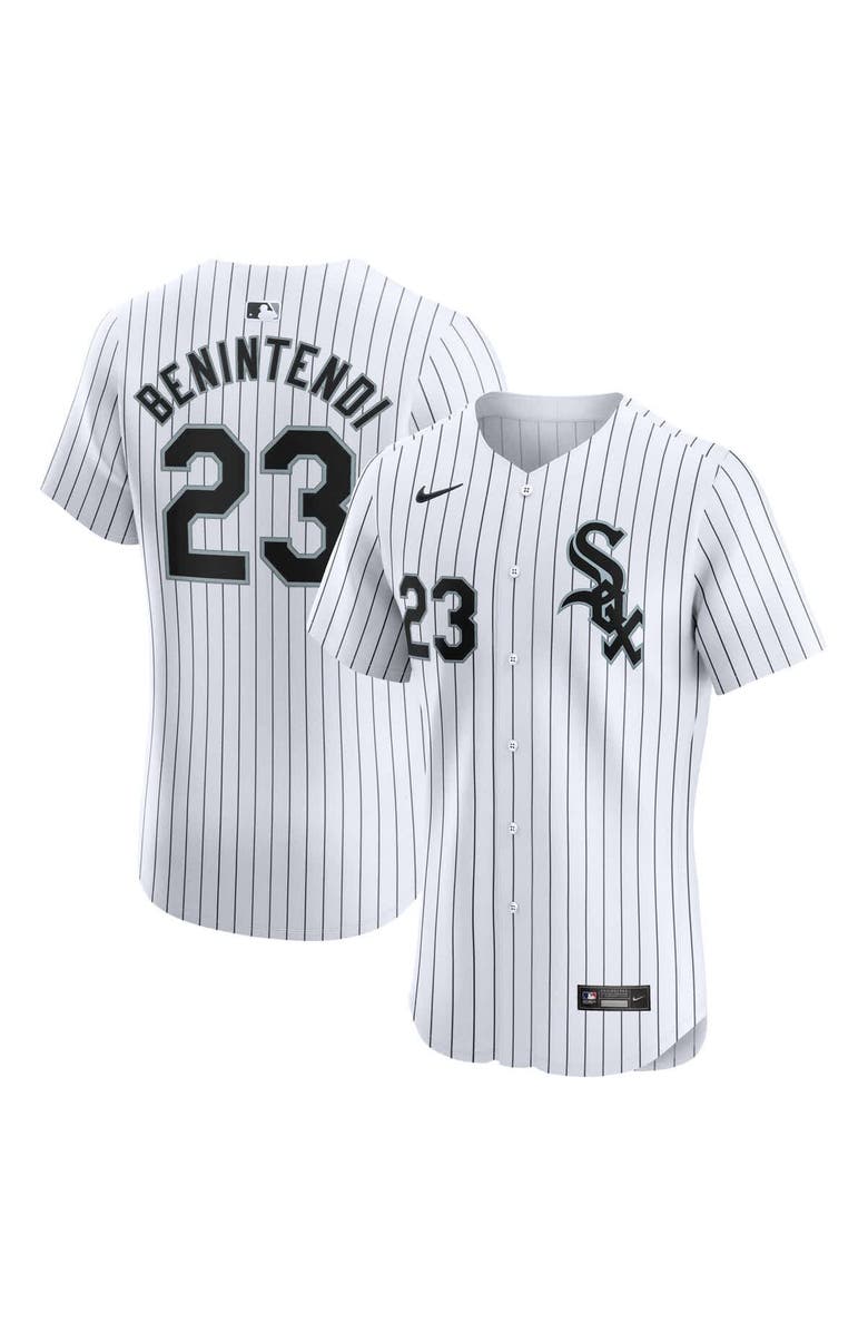 Nike Men's Nike Andrew Benintendi White Chicago White Sox Home Elite Player Jersey, Main, color, 