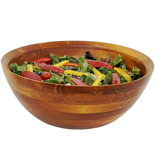 Frieling Rubberwood Conical Bowl, Medium 4.5-inch X 10-inch Diameter In Brown