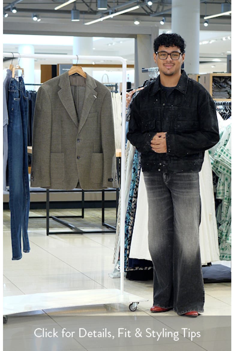 Icon Relaxed Fit Green Mélange Cotton & Linen Sport Coat video
