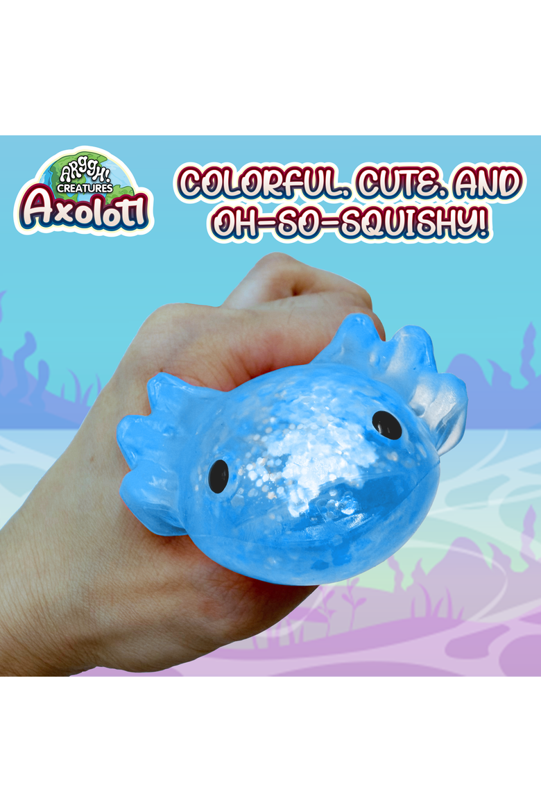 Axolotl Stress Ball Sensory Toys, Alternate, color, Blue