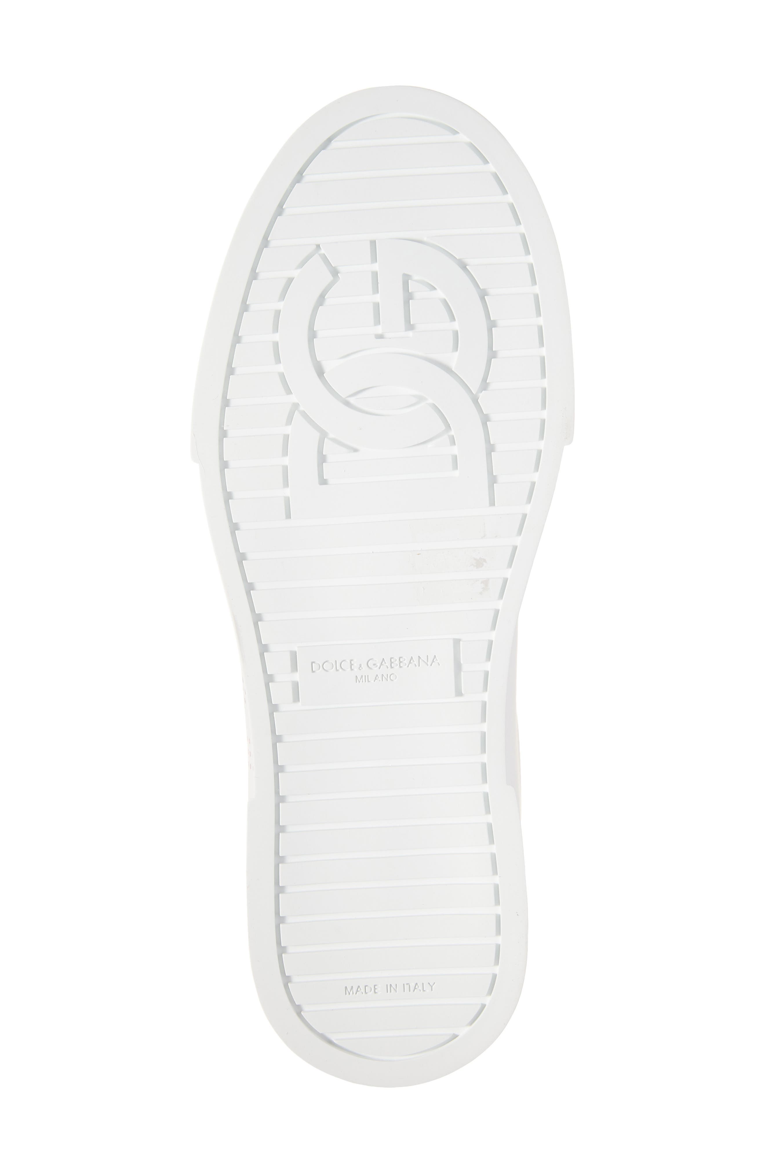 Dolce&Gabbana Portofino Sneaker, Alternate, color, Bianco/ Rosa