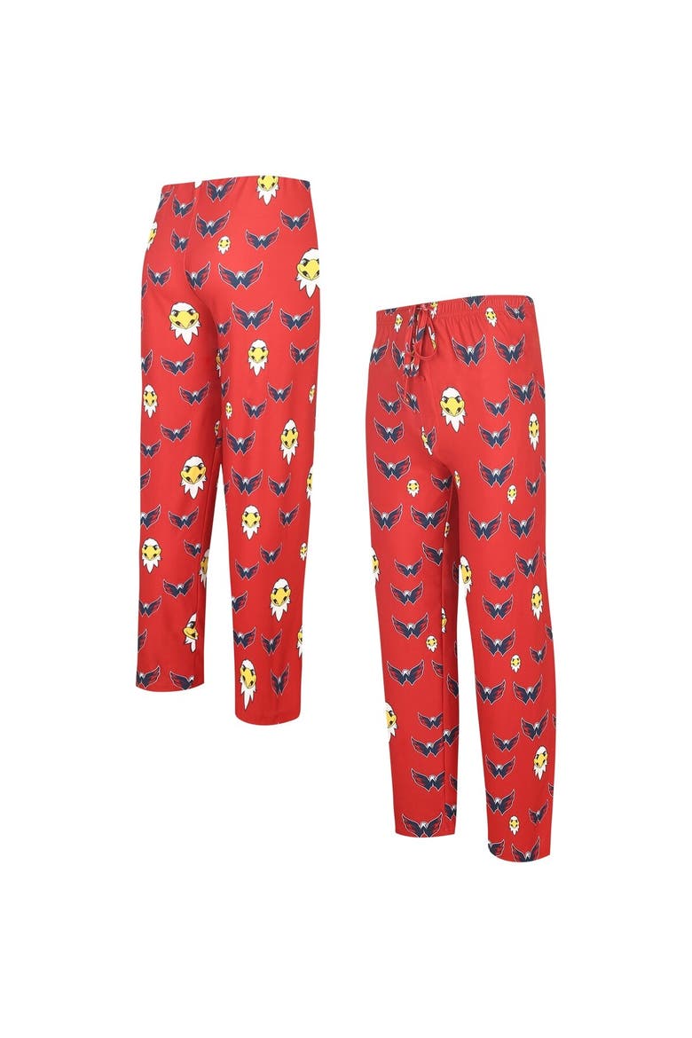 Men's Concepts Sport Red Washington Capitals Gauge Allover Print Knit Sleep Pants, Main, color, Red