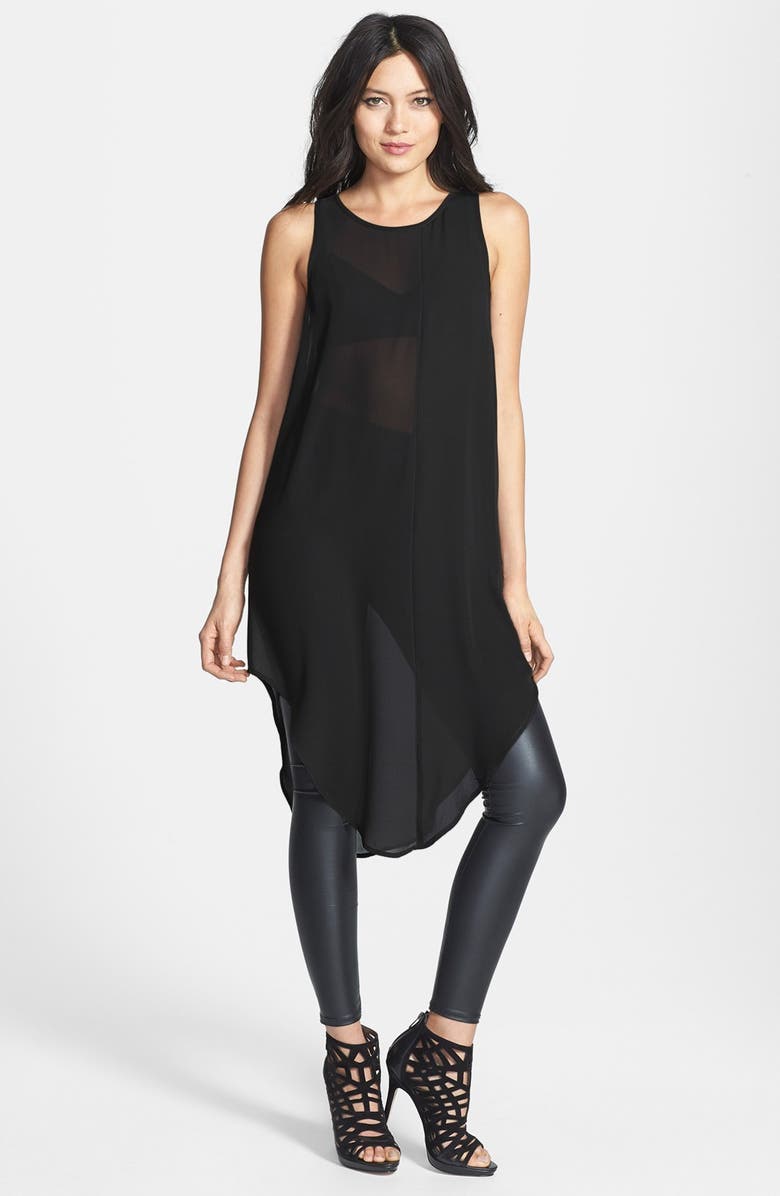 Leith Mixed Crepe Tunic, Main, color,