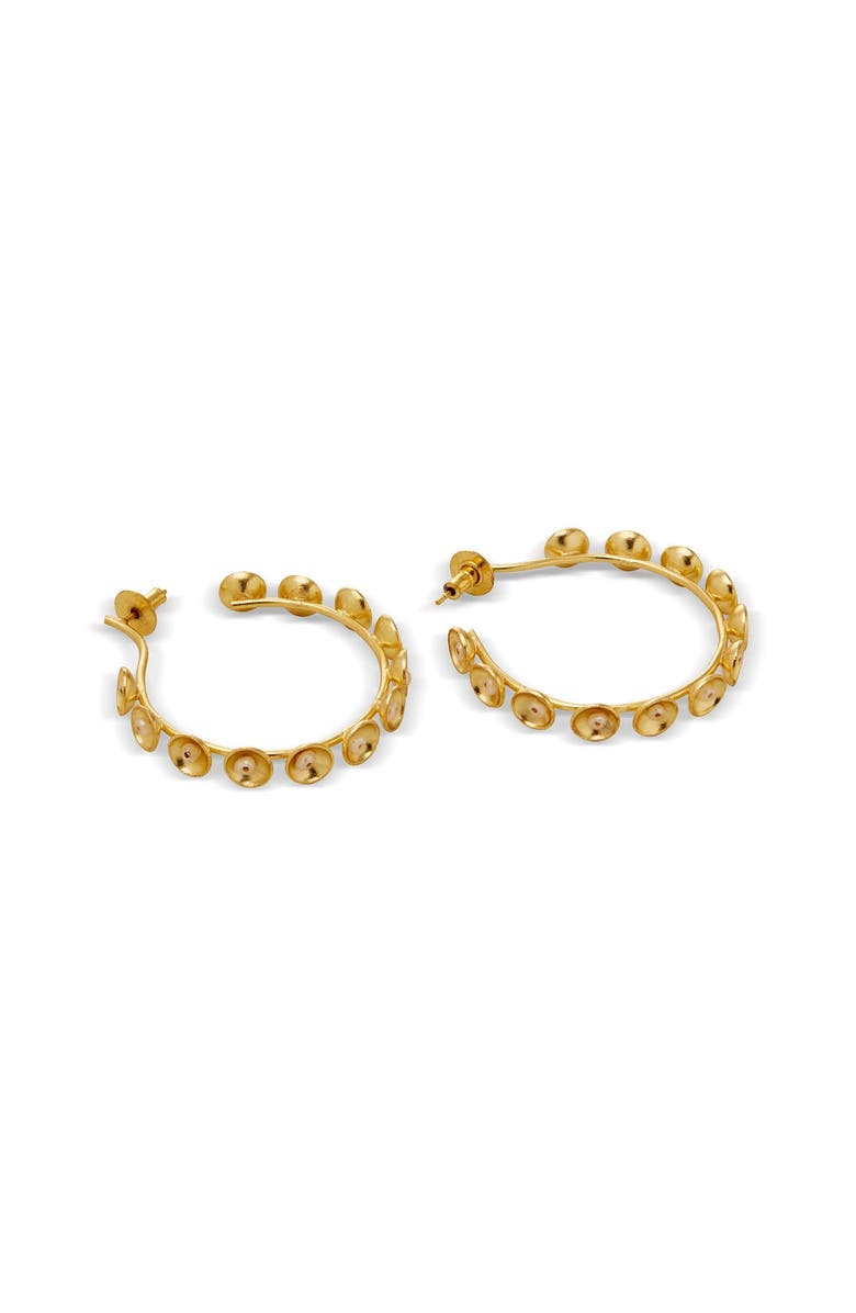 Dhwani Bansal VITR HOOPS, Alternate, color, Gold Plated
