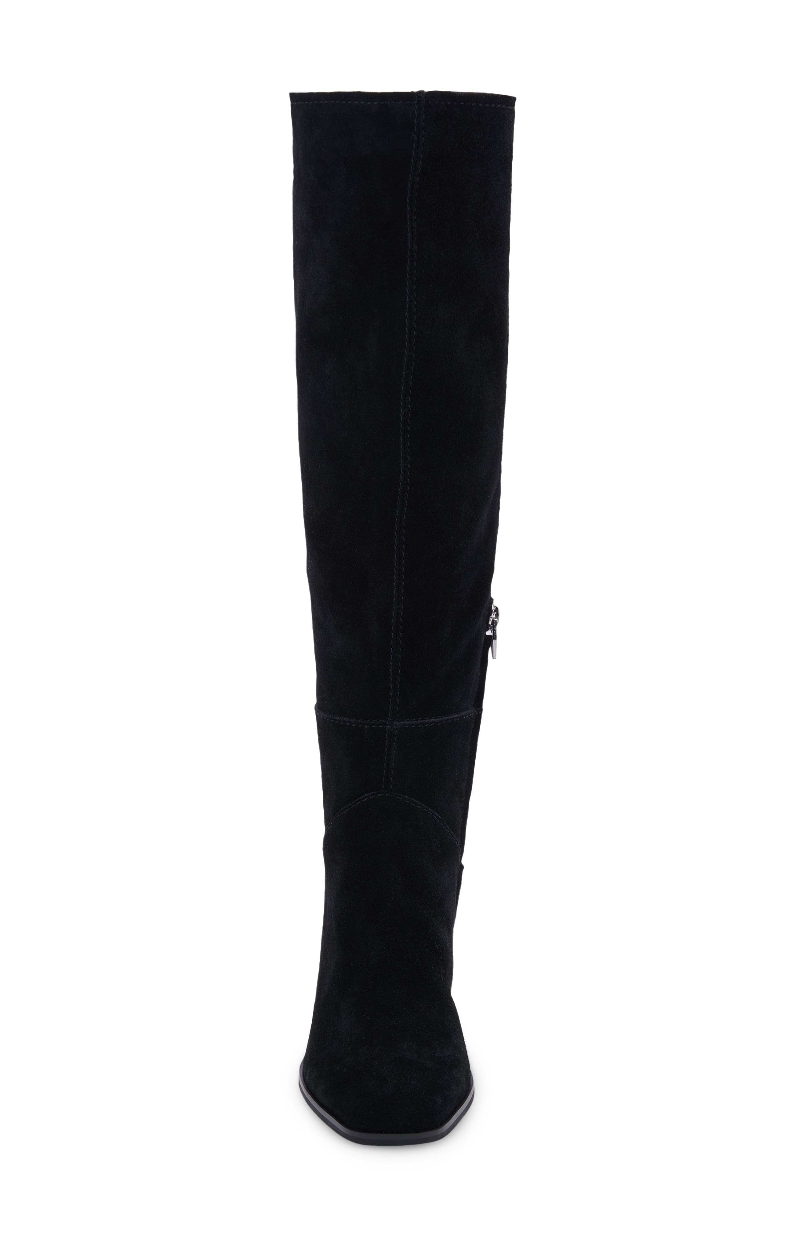 Fynn Knee High Boot, Alternate, color, BLACK SUEDE