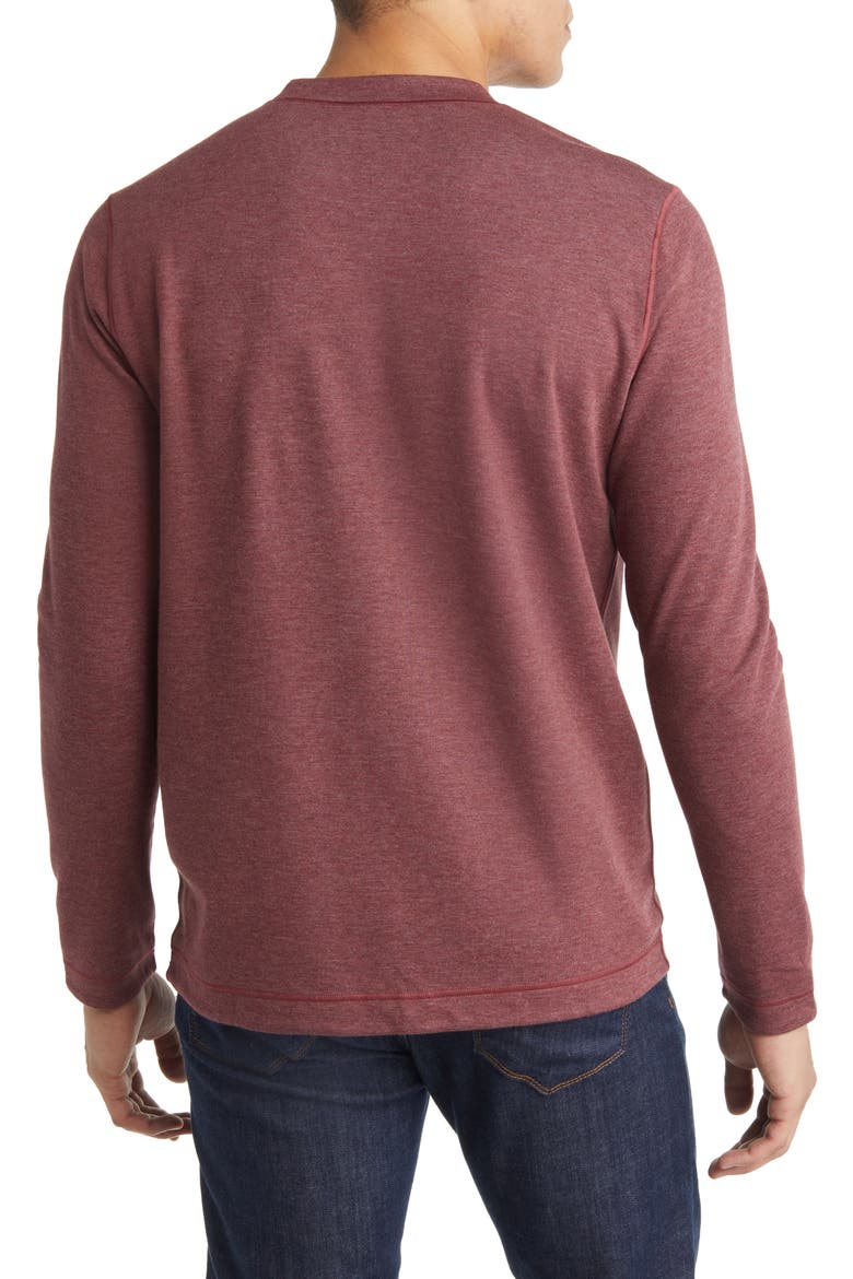 Men's Reversible Cotton & Modal Blend Sweater, Alternate, color, BERRY/ BLUE