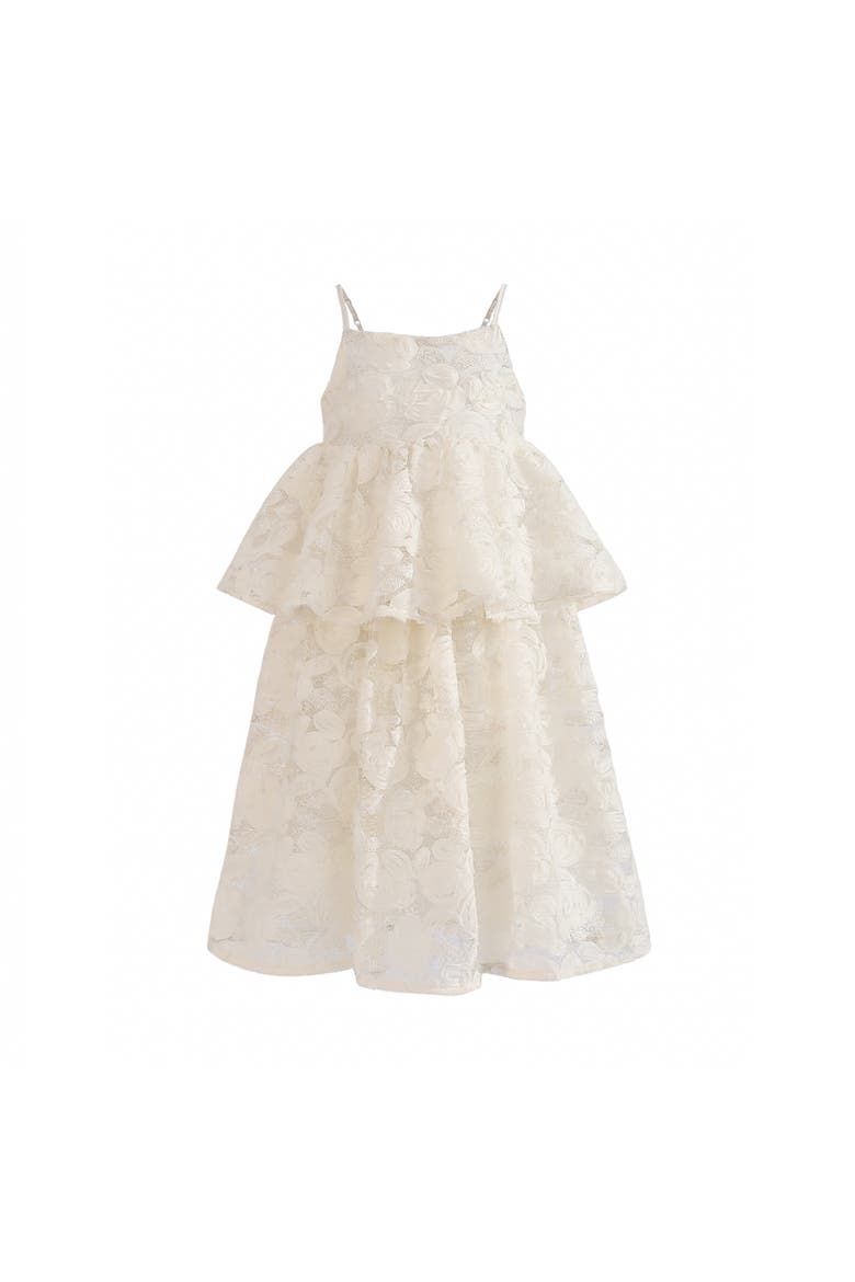 Juliette Lace Skirt Set, Alternate, color, Cream