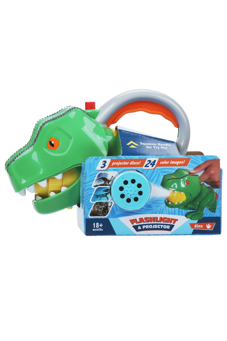 Dino Flashlight & Projector with 3 Projector Discs & 24 Color Images, Alternate, color, Multicolored