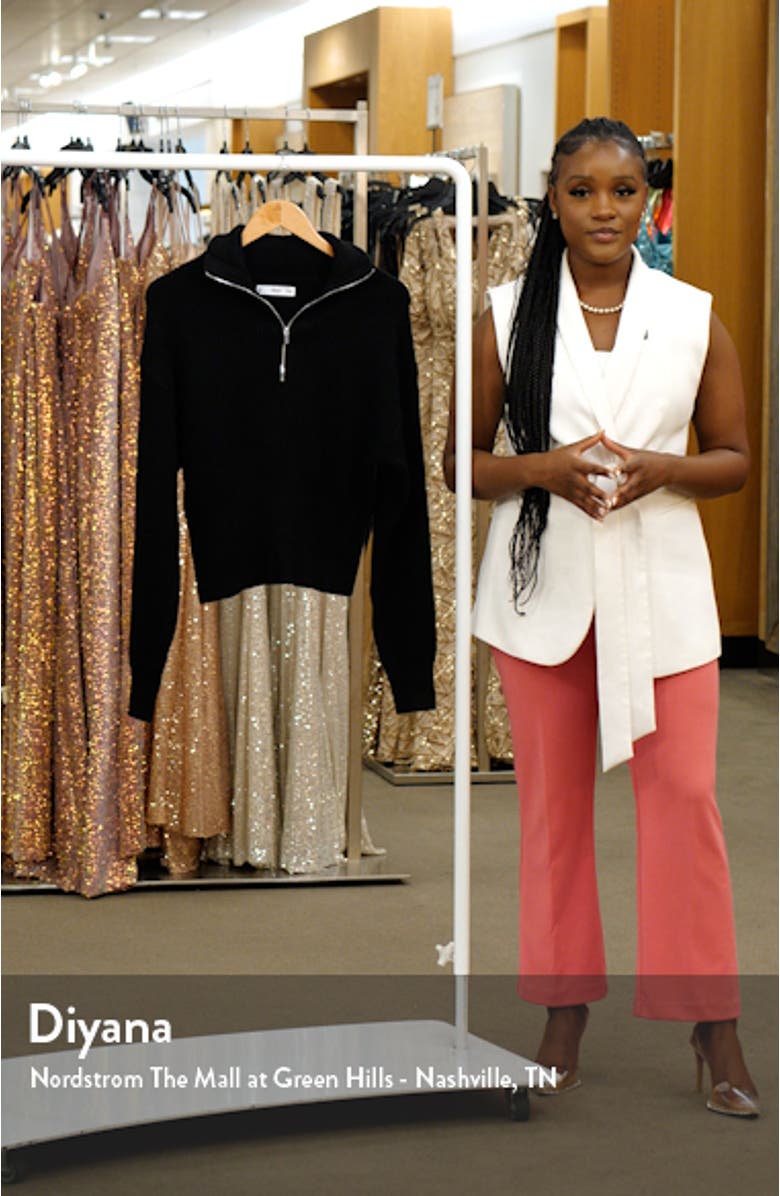 Half Zip Rib Sweater, sales video thumbnail