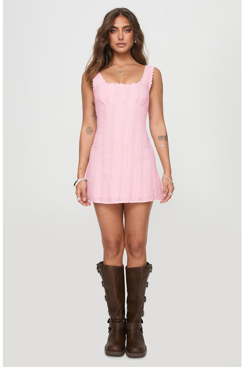 Dasha Fit & Flare Minidress, Alternate, color, PINK