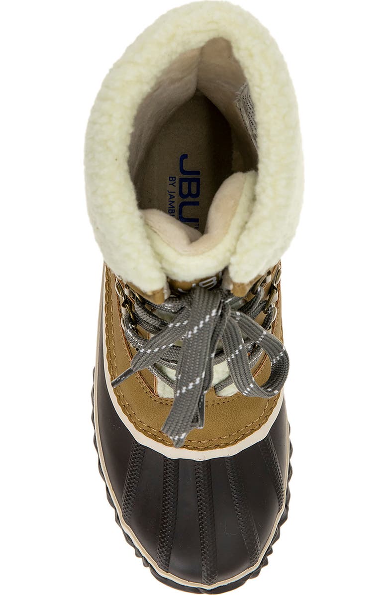 Jambu Lizzy Faux Shearling Lined Waterproof Duck Boot, Alternate, color,