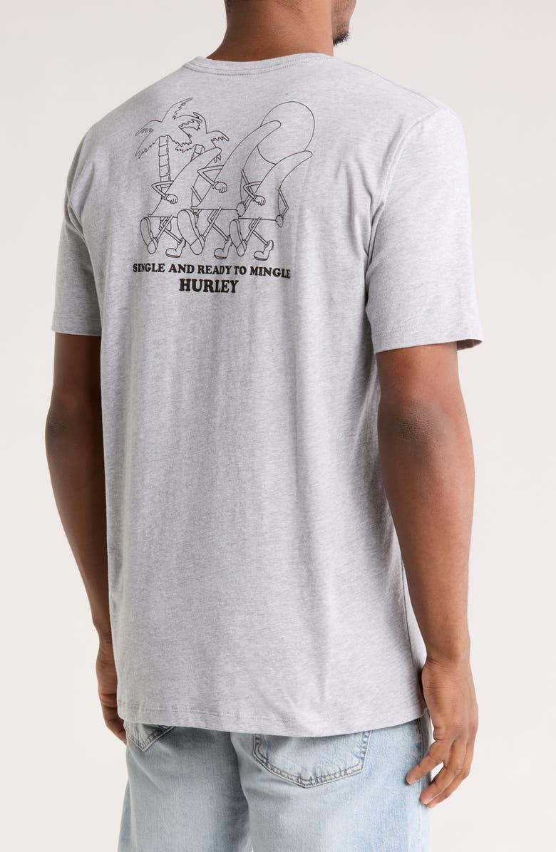 Hurley Everyday Thruster Cotton Graphic T-Shirt, Alternate, color, Dark Grey Heather