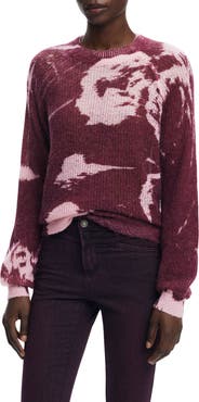 Desigual Abstract Print Crewneck Sweater