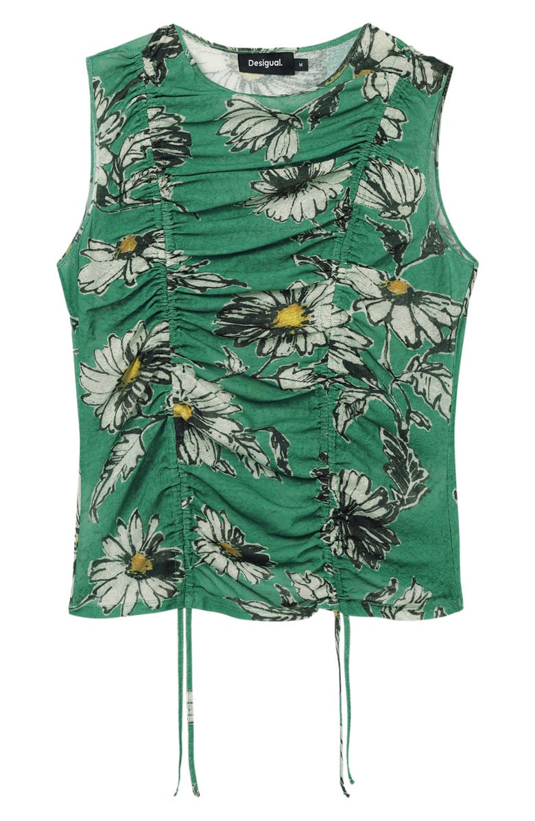Desigual Ruched Floral Top, Alternate, color,