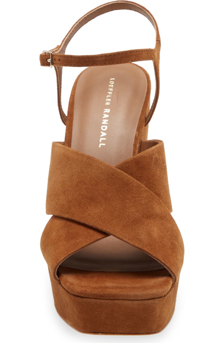 Loeffler Randall Gina Platform Sandal, Alternate, color, Cacao