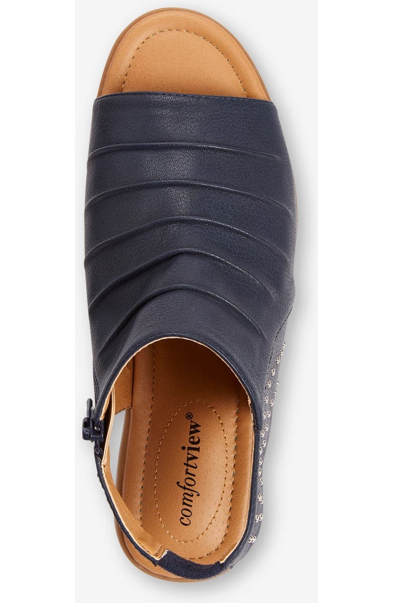 Comfortview The Alanna Sandal, Alternate, color, White