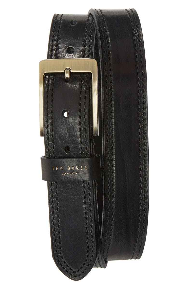 Ted Baker London Leather Belt, Main, color,