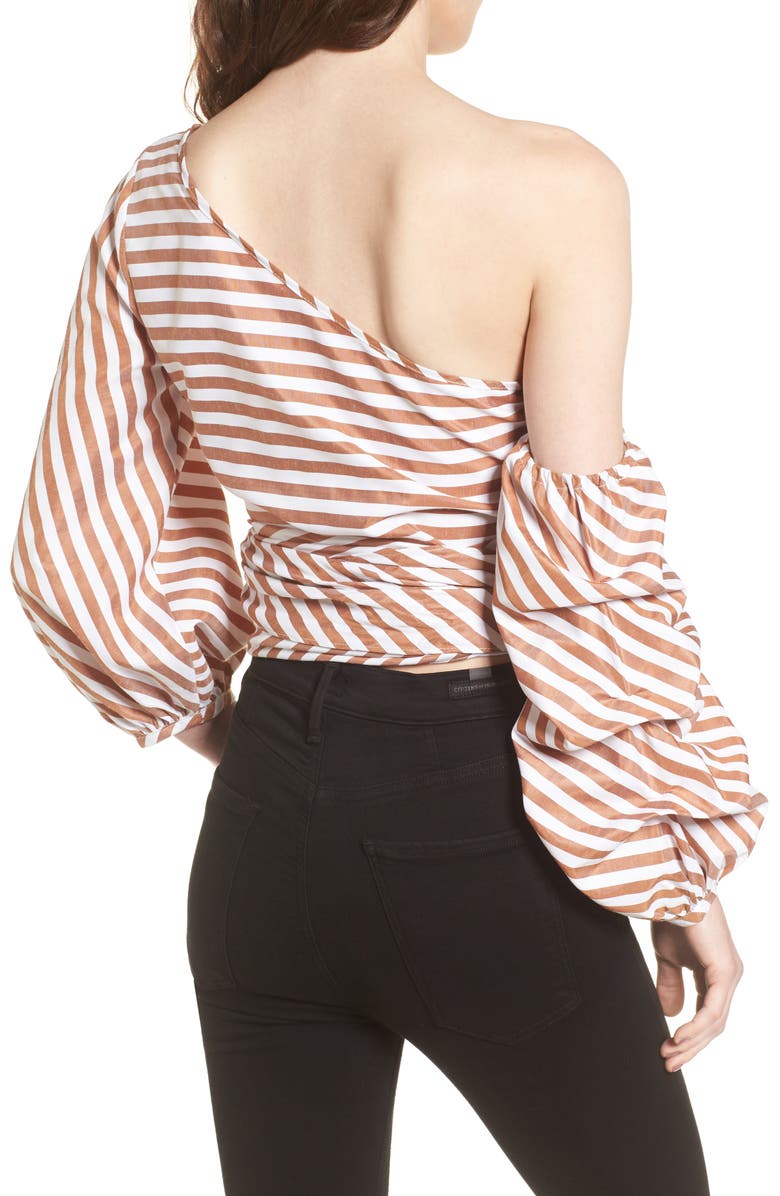 STYLEKEEPERS Wrap Me in Love One-Shoulder Top, Alternate, color, 