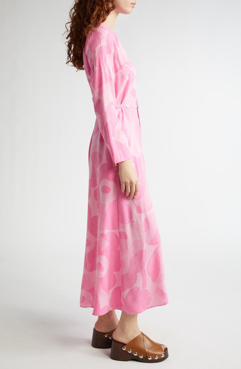 Marimekko Kaverus Unillo Floral Long Sleeve Dress, Alternate, color, 