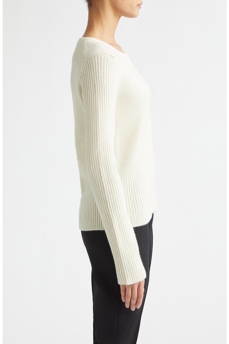 Wool & Cashmere Sweater, Alternate, color, COCONUT