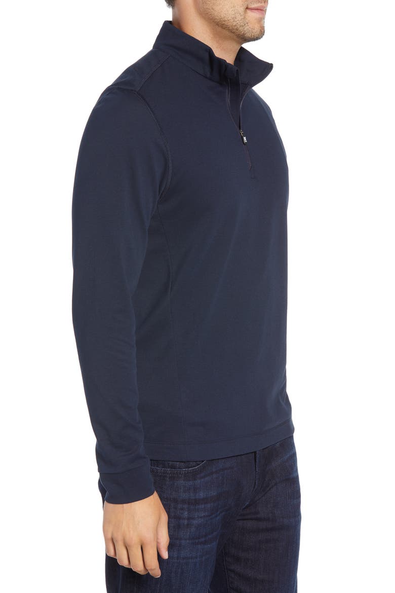 Advantage Regular Fit DryTec Mock Neck Pullover, Alternate, color, LIBERTY NAVY